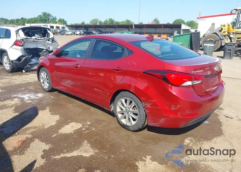 2016 Hyundai Elantra Se from USA, damaged, VIN 5NPDH4AE3GH660106